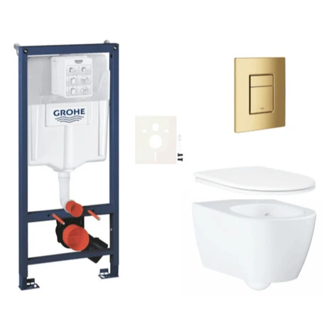 Závesný WC set do ľahkých stien / predstenová montáž GROHE Essence SIKOGRSESSCGL0