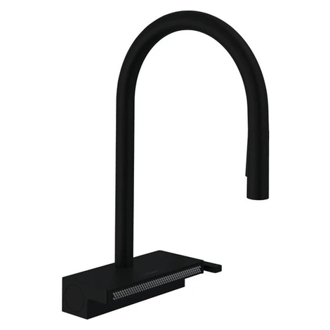 Hansgrohe Aquno drezová batéria s vyťahovacou spŕškou, 2 prúdy matná čierna 73837670