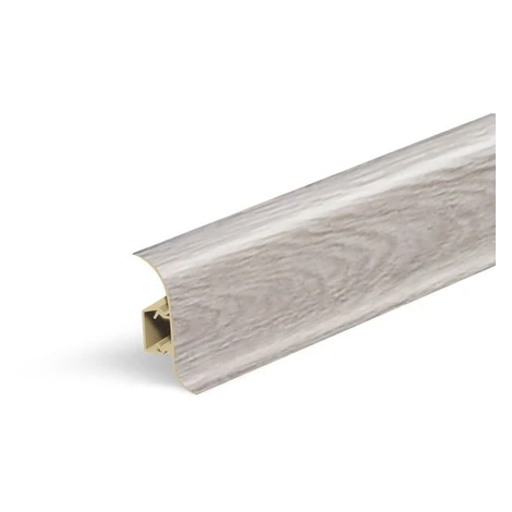 Lišta soklová Naturel Gladstone sivý , PVC dĺžka 250 cm, výška hrany 56 mm, NATNGF0G8
