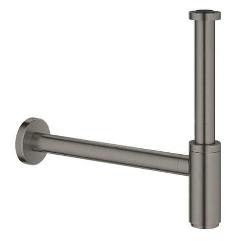 Sifon k umyvadlu 5/4 DN32 GROHE kartáčovaný Hard Graphite mosaz 28912AL0