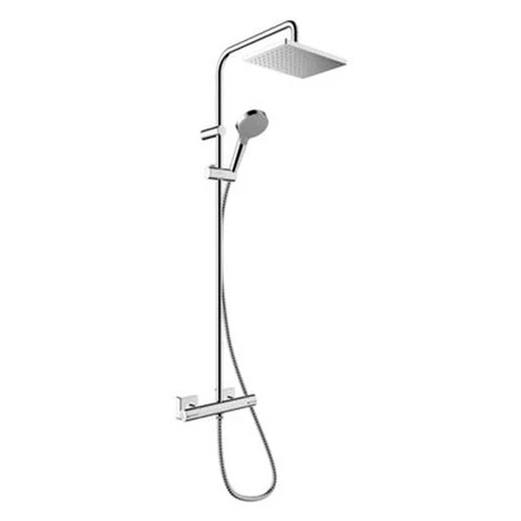 Hansgrohe Vernis Shape sprchový systém na stenu s termostatickou batériou chróm 26097000