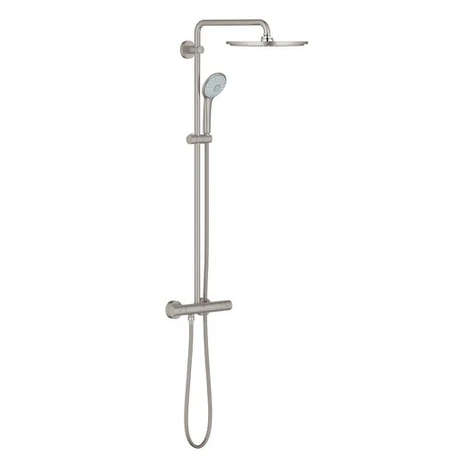 Grohe Euphoria System sprchový systém s termostatickou batériou supersteel 26075dc0 G26075DC0