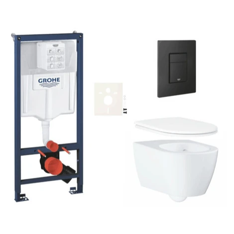 Závesný WC set do ľahkých stien / predstenová montáž GROHE Essence SIKOGRSESEKF0