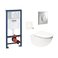 Závesný WC set do ľahkých stien / predstenová montáž SAT Infinitio SIKOGRSIN11SA