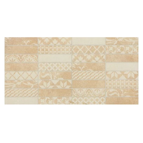 Dekor Multi Borneo béžová patchwork 20x40 cm mat WARMB448.1
