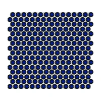 Keramická mozaika Premium Mosaic modrá 30x31 cm lesk MOS19DBL