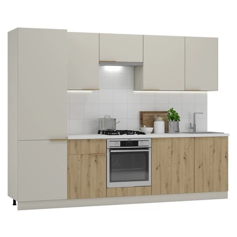 Kuchynská linka Naturel Chloe 2,8 m KSETCHLOE