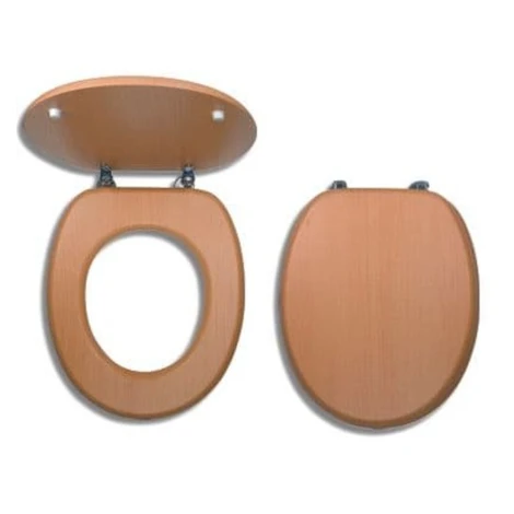 Wc doska Novaservis MDF vo farebnom prevedeni dyhovaného dreva WC/BUK