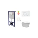 Cenovo zvýhodnený závesný WC set SAT do ľahkých stien / predstenová montáž + WC SAT Brevis SIKOS