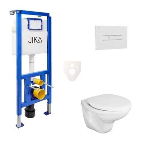 Cenovo zvýhodnený závesný WC set Jika do ľahkých stien / predstenová montáž + WC Fayans Neo SIKO