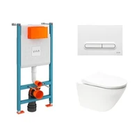 Závesný WC set do ľahkých stien / predstenová Vitra S60 SIKOVSW3