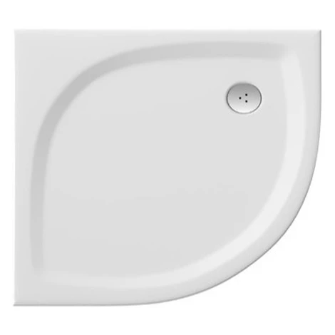 Ravak Elipso sprchová vanička štvrťkruhová 90x90 cm liaty mramor xa237711010 EL90PROFLAT0