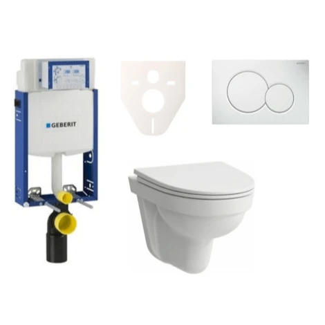 Cenovo zvýhodnený závesný WC set Geberit na zamurovanie + WC Laufen Laufen Pro Nordic SIKOGE2H1