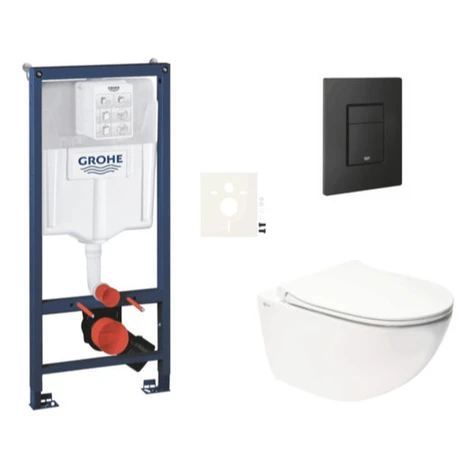 Závesný WC set do ľahkých stien / predstenová montáž SAT Infinitio SIKOGRSIN11EKF0 GROHE