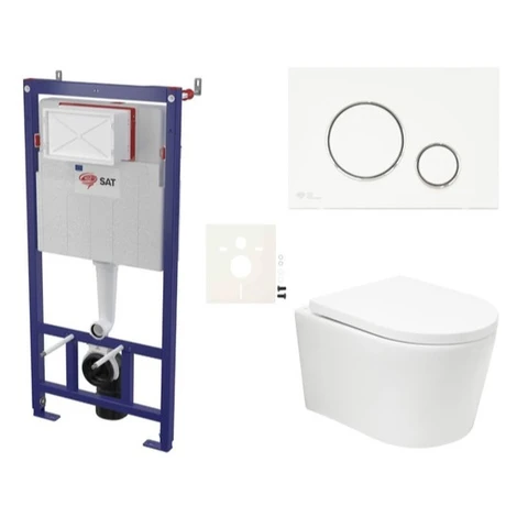 Závesný WC set do ľahkých stien / predstenová SAT BREVIS SIKOSSBRTOR70K