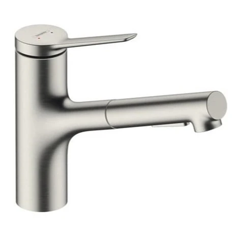 Hansgrohe Zesis drezová batéria s vyťahovacou spŕškou, 2 prúdy nerez 74800800