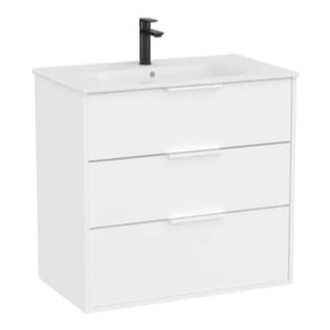 Roca Optica kúpeľňová skrinka s umývadlom 80x75,7x45,5 cm biela matná mat OPT803ZBM