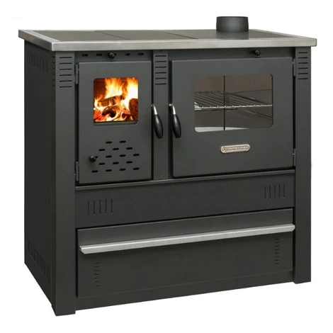 Sporák na tuhé palivo Pro PANONIA Steel, 10 kW, čierny, pravý vývod