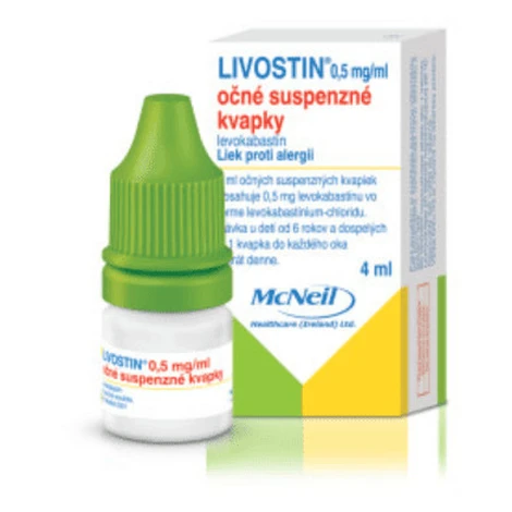 LIVOSTIN®0,5 mg/ml očné suspenzné kvapky 4 ml
