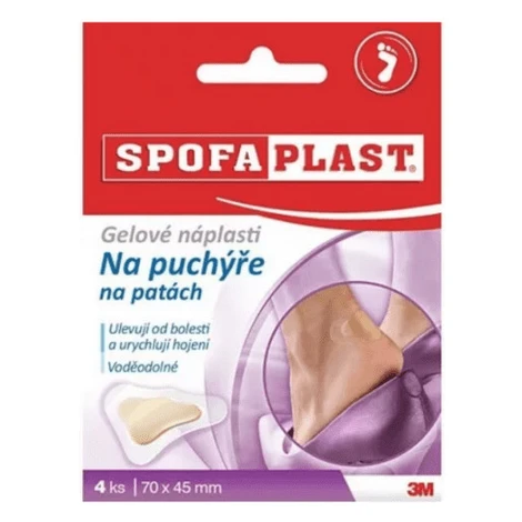 3M Spofaplast č.912n gélové náplasti na pľuzgiere na pätách 70 x 45 mm 4 ks
