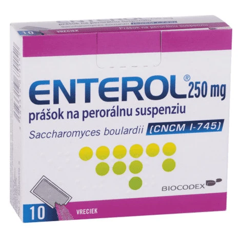 ENTEROL 250 mg prášok na perorálnu suspenziu 10 vreciek