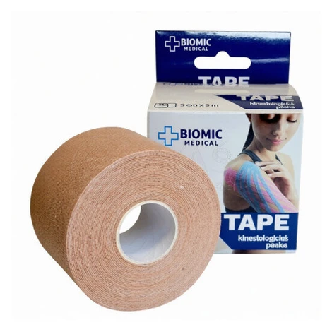 BIOMIC Tape kineziologická tejpovacia páska telová farba 5m 1 ks