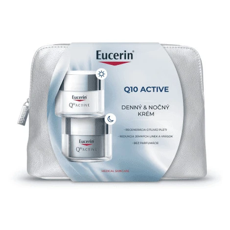 EUCERIN Q10 active denný a nočný krém 2 x 50 ml Vianoce set