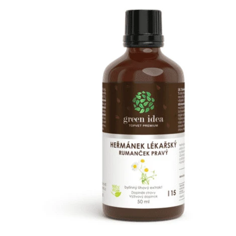 GREEN IDEA Rumanček pravý tinktúra bylinný liehový extrakt kvapky 50 ml