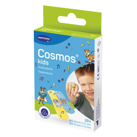 COSMOS Kids vodeodolná detská náplasť na rany inovácia 2025 1 x 20 ks