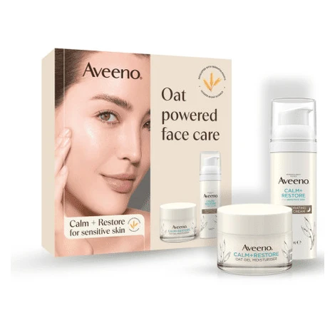 AVEENO CALM+RESTORE darčeková sada hydratačný gél + rehydratačný krém set