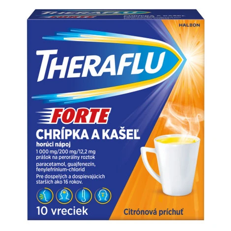 THERAFLU Forte chrípka a kašel horúci nápoj 10 ks
