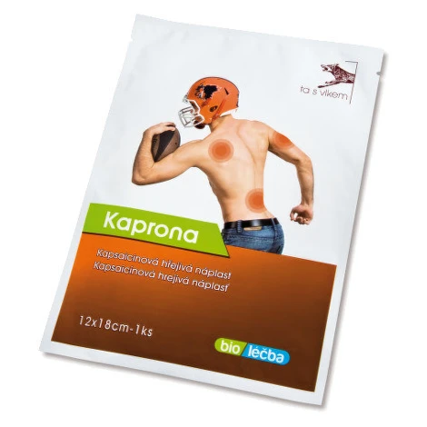 KAPRONA XXL Kapsaicínová hrejivá náplasť 13 x 30,5 cm 1 kus