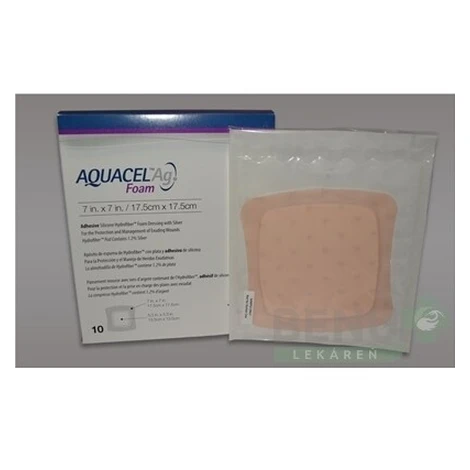 AQUACEL Ag foam Hydrofiber krytie na rany EMP DER