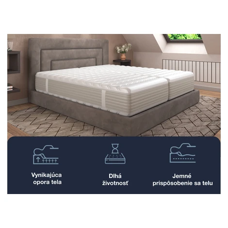 Hn8 Schlafsysteme 7-zónový matrac z pamäťovej peny XXL Gelstar KS (H2, 140 x 200 cm)