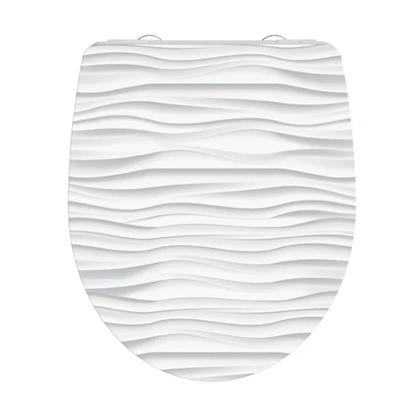 Schütte WC-Sitz High Gloss s pozvoľným sklápaním a rýchloupínaním. (biela vlna) SCHÜTTE