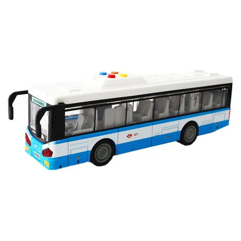 Sparkys Mestský autobus na setrvačník s osvetlením a zvukom - modrý