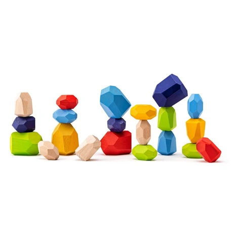 Woody Balančná hra Drevené kamene 21 ks