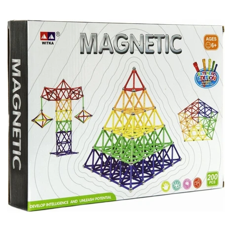 Magnetická stavebnica 200 dielikov Teddies