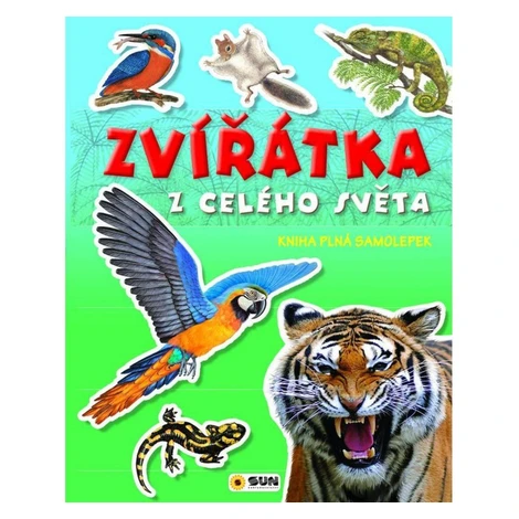 Sun Kniha plná samolepek Zvířátka z celého světa CZ verzia