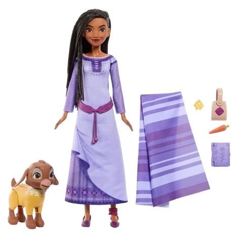 Mattel Disney Prianie Bábika so zvieracím kamarátom na cestách
