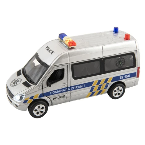 Auto polícia 15 cm na batérie so svetlom so zvukom Teddies