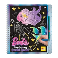 Liscianigiochi Barbie Sketch Book Mer-Mazing Scratch Reveal