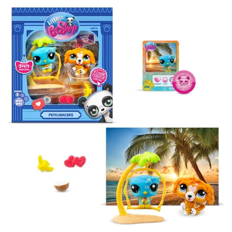Littlest Pet Shop balenie 2 figúrok Petfluenceri Mix