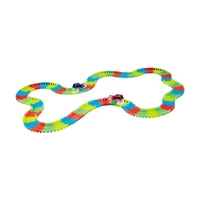 Alltoys Dráha svietiaca v tme s autíčkom s LED svetlom 165 dielikov