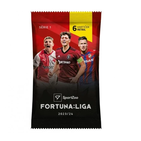 Sportzoo Futbalové karty Fortuna Liga 2023-24 Retail balíček 1. seria