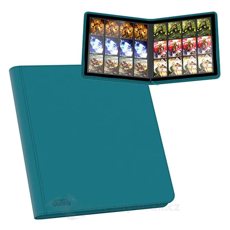 Ultimate Guard Album Ultimate Guard 12-Pocket QuadRow ZipFolio XenoSkin Petrol Blue