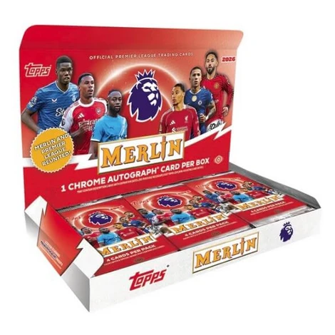 Topps Topps 2026 Merlin Premier League Hobby Box – futbalové kartičky