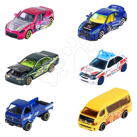 Autíčko s tuningom Japan Series Deluxe Cars Majorette kovové so zberateľským boxom 7,5 cm dĺžka 