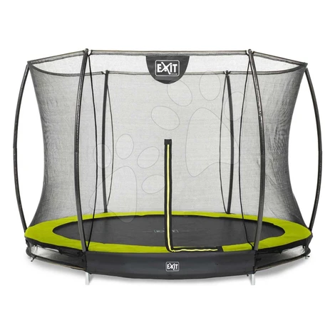 Trampolína s ochrannou sieťou Silhouette Ground Exit Toys prízemná priemer 244 cm zelená