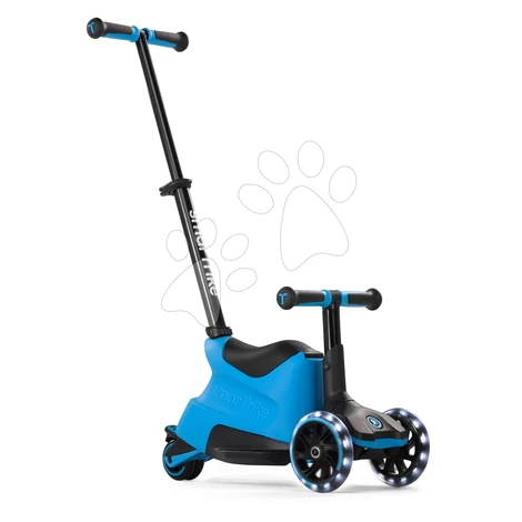 Odrážadlo a kolobežka 2v1 trojkolesová s LED kolesami Xtend Scooter Ride-on Blue smarTrike s vod